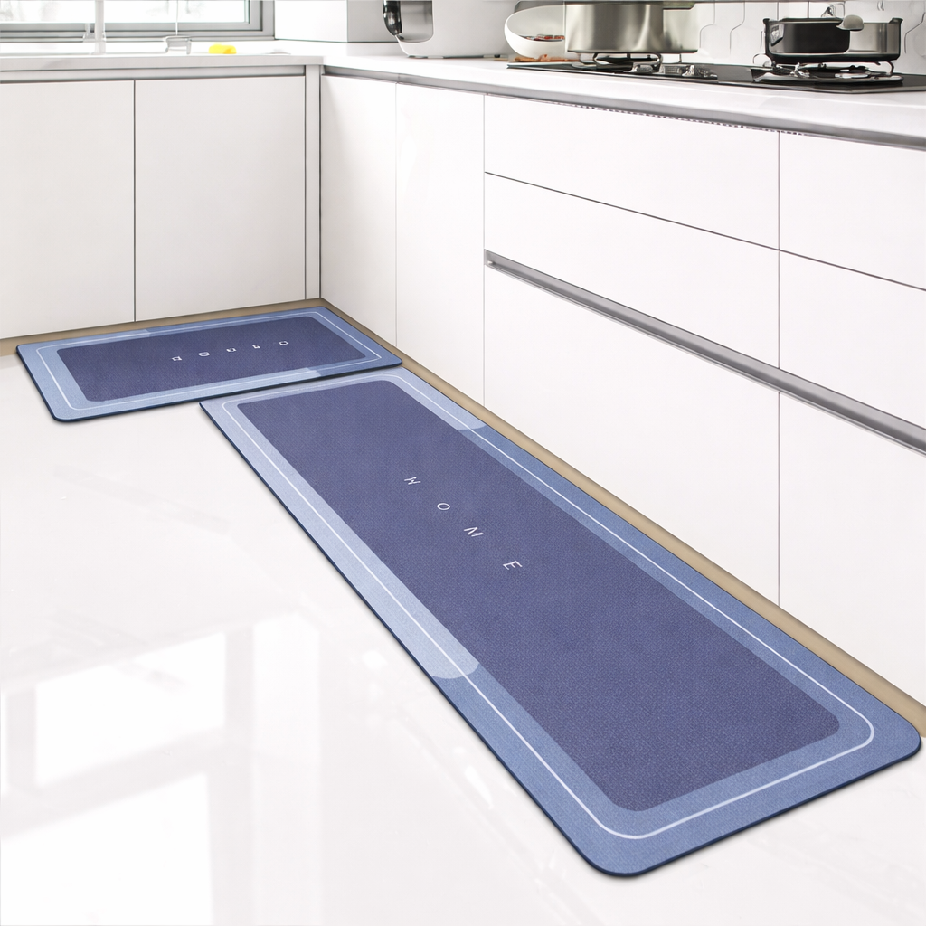KomfyMat Anti-Slip Waterproof Kitchen Mat – Washable Rubber Floor Rug